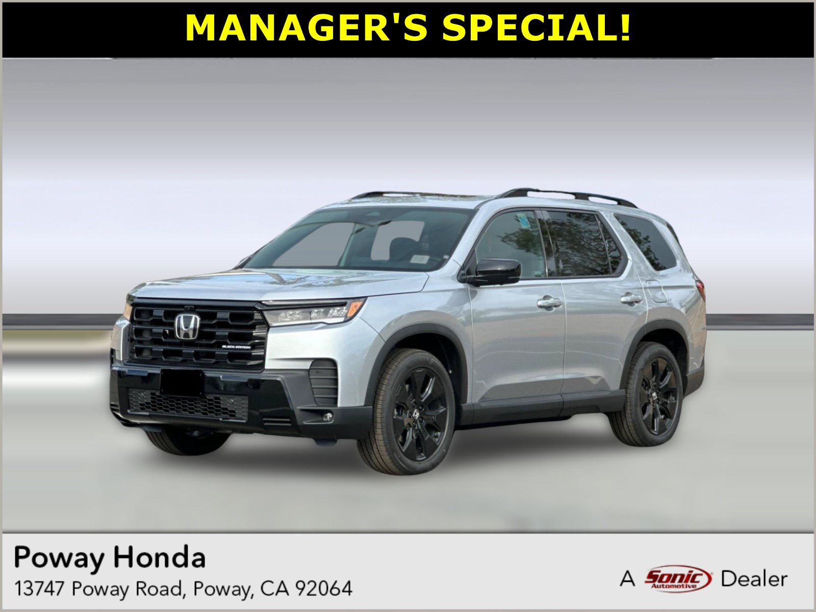 2026 Honda Pilot Black Edition SUV