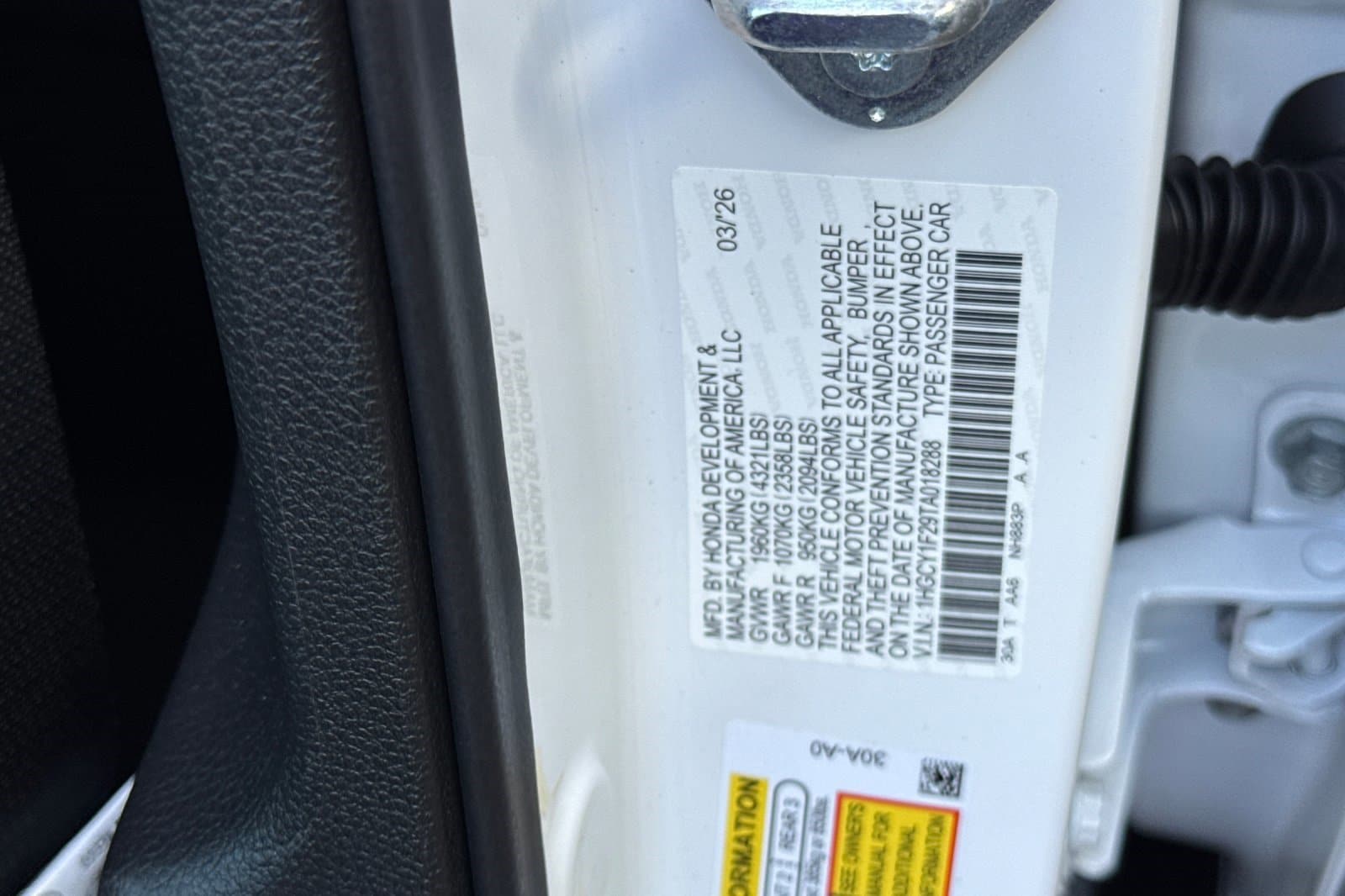2026 Honda Accord LX - Photo 20