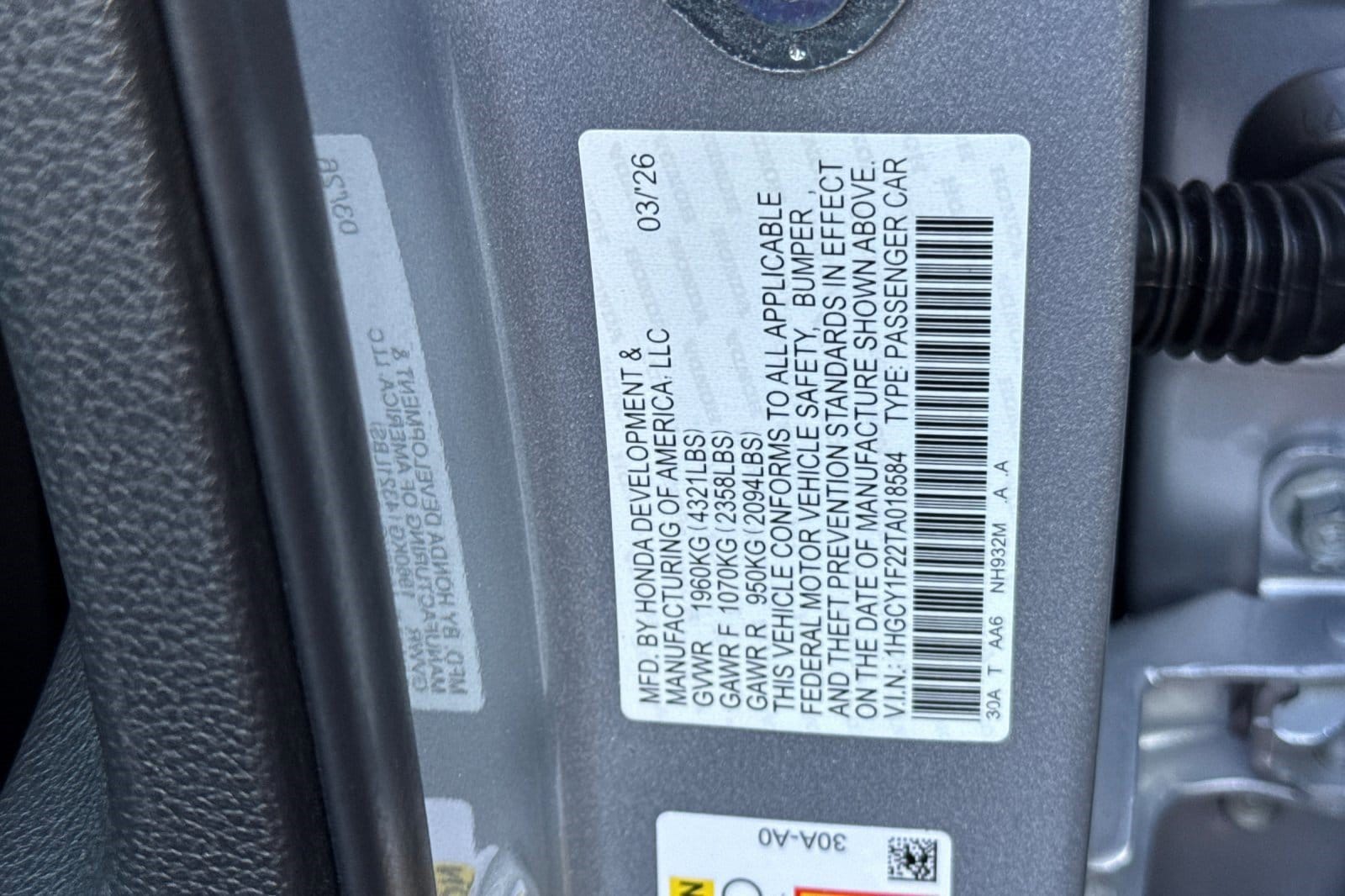 2026 Honda Accord LX - Photo 20