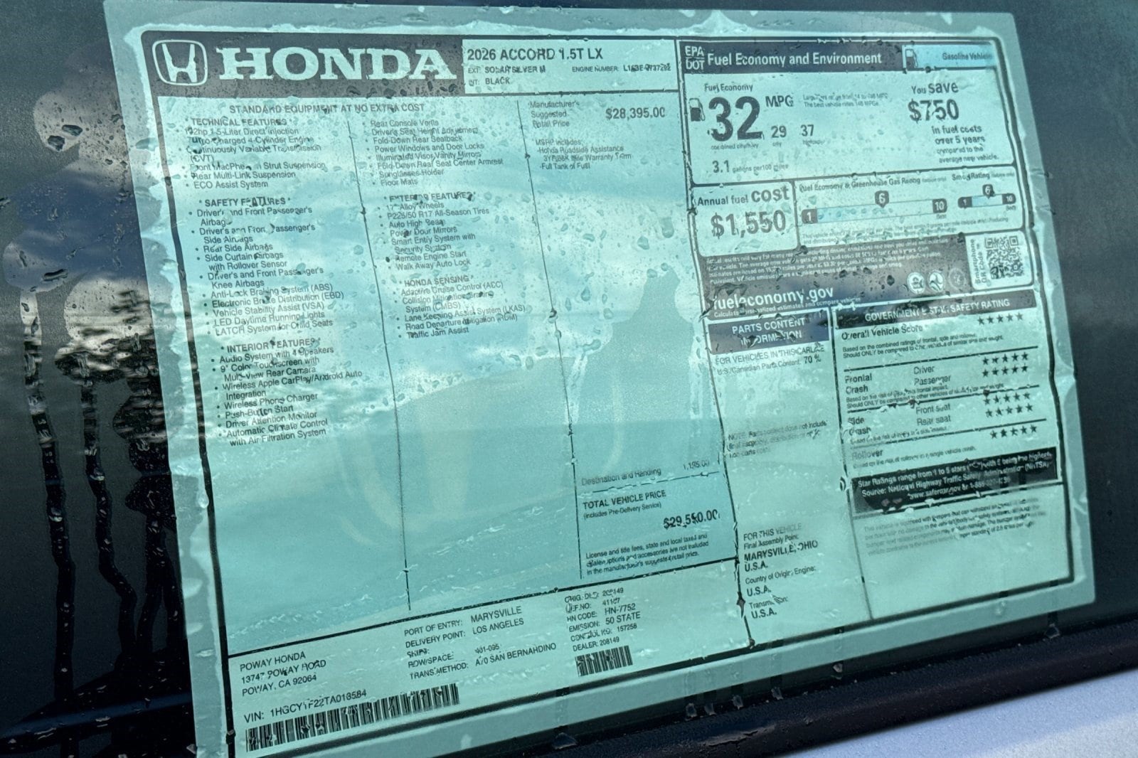 2026 Honda Accord LX - Photo 32