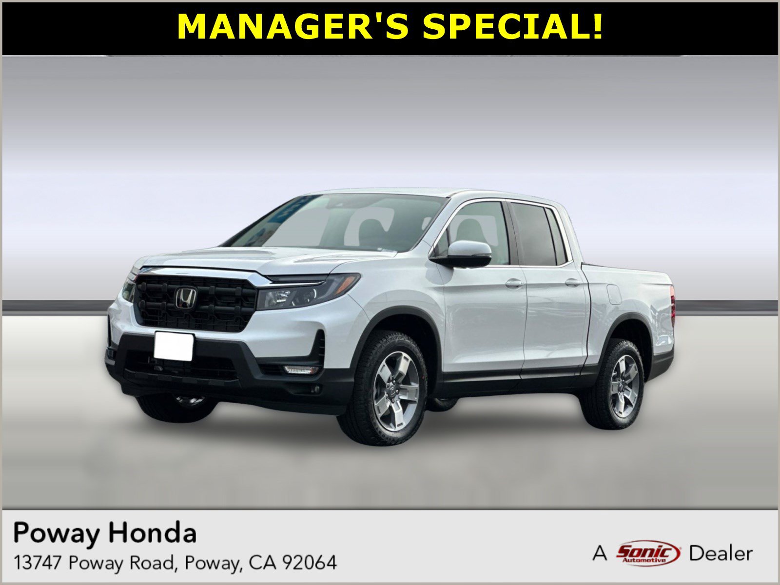 2026 Honda Ridgeline RTL Truck Crew Cab