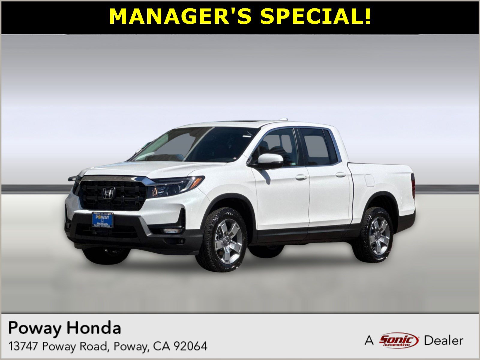 2026 Honda Ridgeline RTL Truck Crew Cab