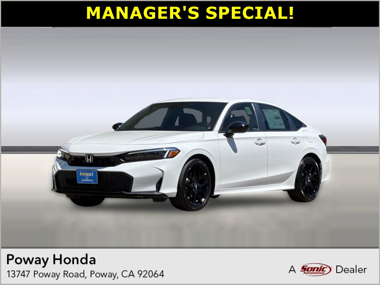 2026 Honda Civic Sport Sedan