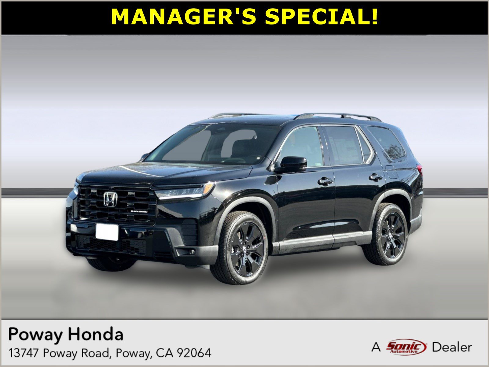 2026 Honda Pilot Black Edition SUV
