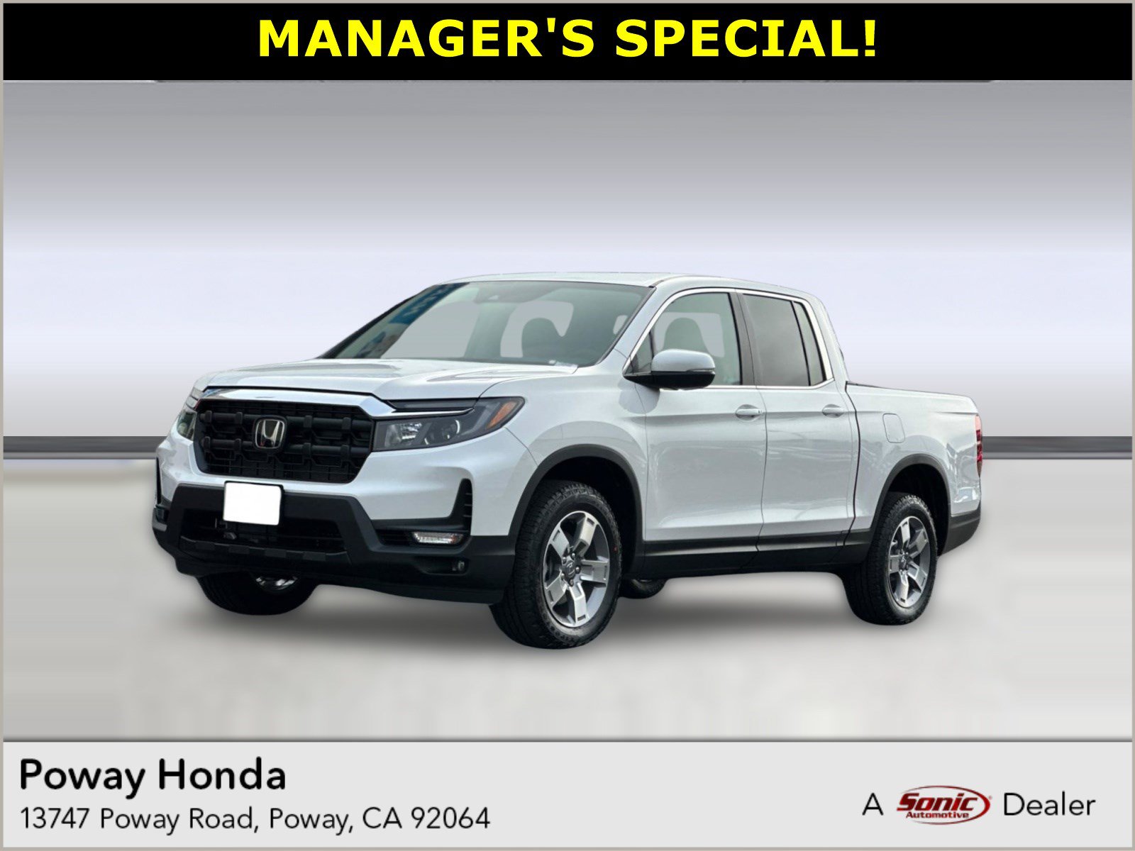 2026 Honda Ridgeline RTL Truck Crew Cab