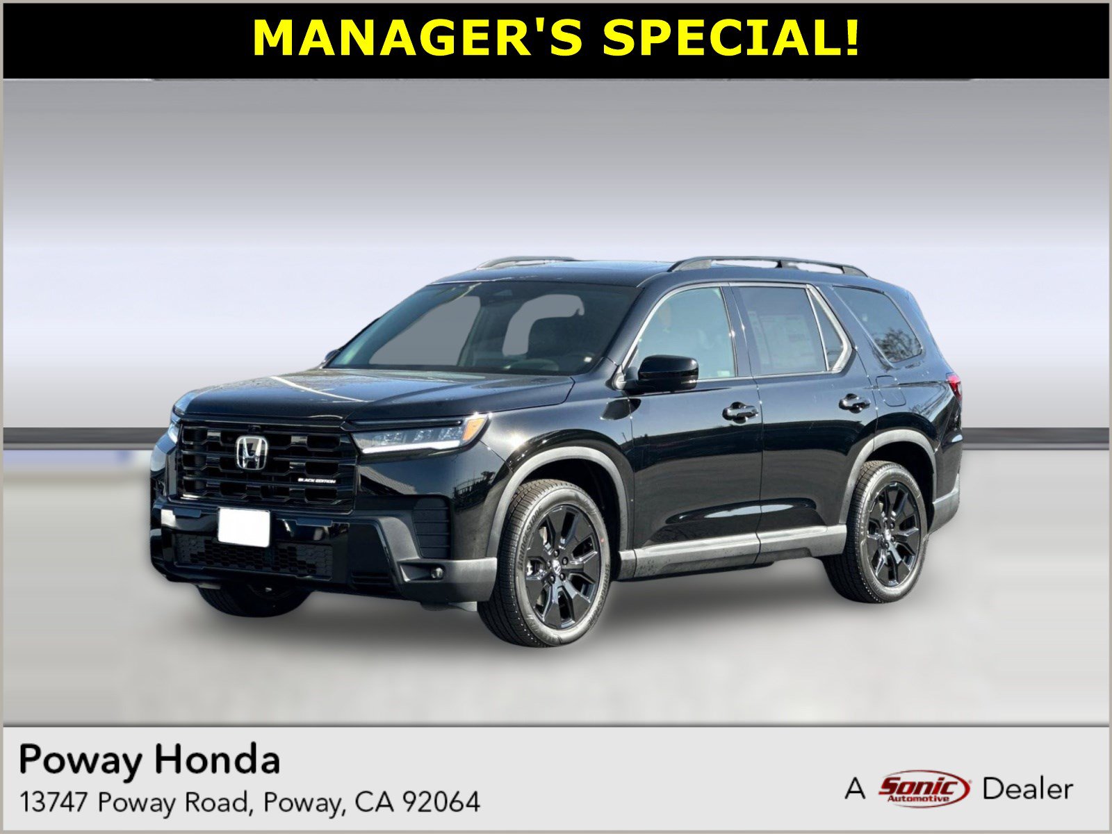 2026 Honda Pilot Black Edition SUV