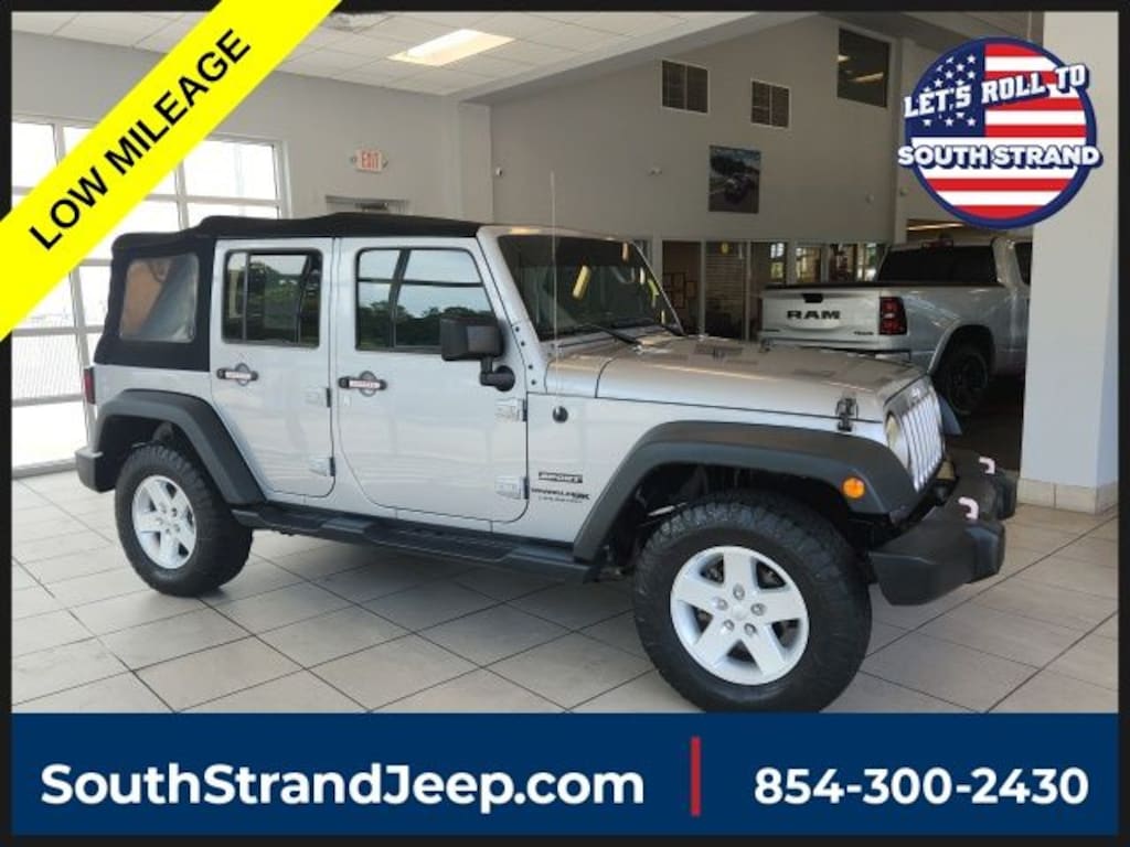 Certified 2018 Jeep Wrangler JK Unlimited Sport SUV