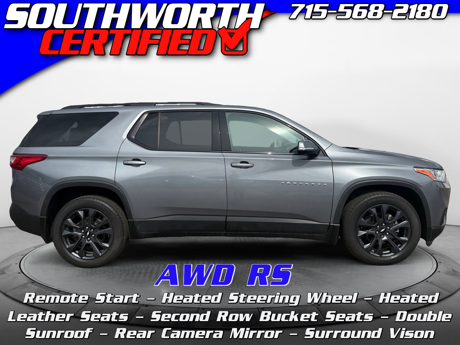 Used 2020 Chevrolet Traverse RS SUV