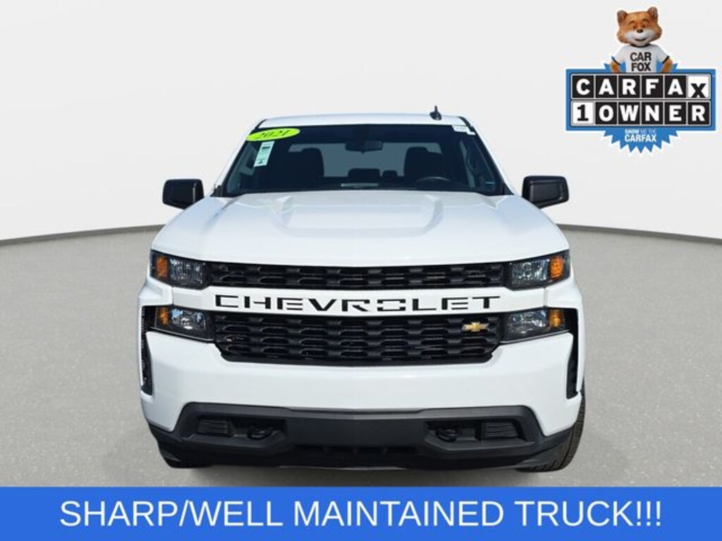 Used 2021 Chevrolet Silverado 1500 Custom Truck Crew Cab