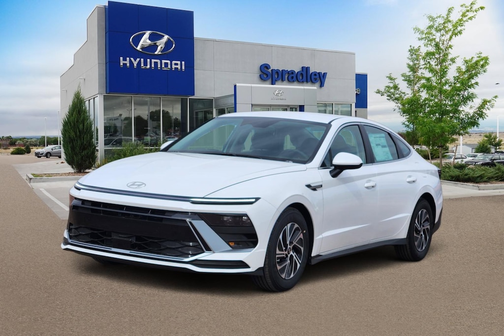 New 2026 Hyundai Sonata Hybrid Blue Sedan