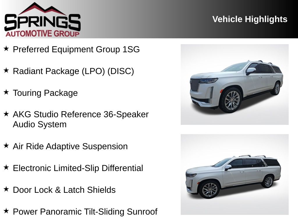 Used 2022 Cadillac Escalade ESV Premium Luxury Platinum SUV