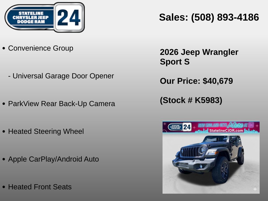 2026 Jeep Wrangler 2-Door Sport S - Photo 10