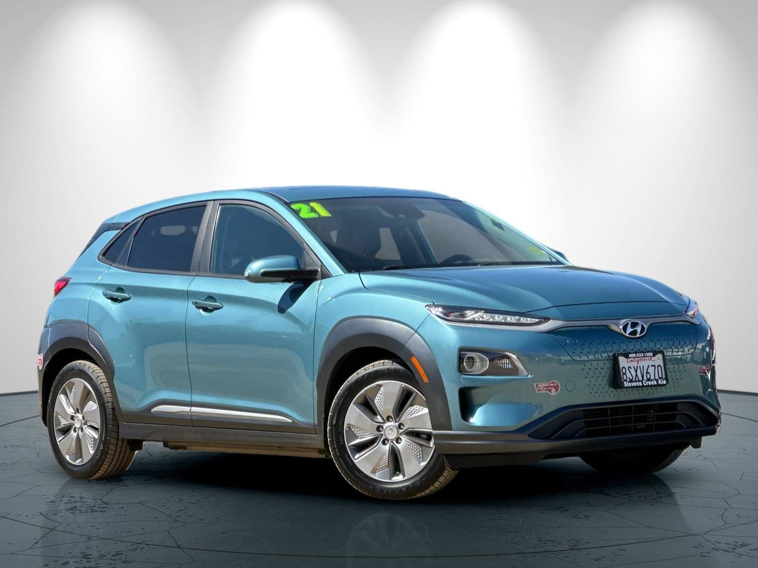 Used 2021 Hyundai Kona EV Limited with VIN KM8K33AG7MU099715 for sale in San Jose, CA