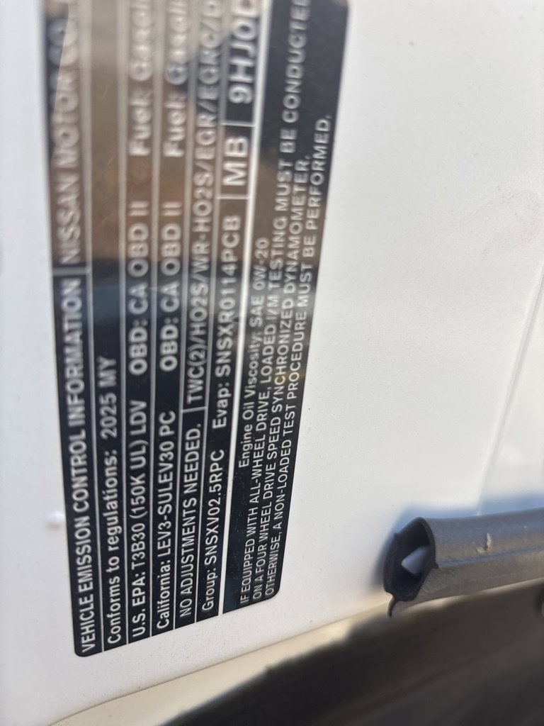 2025 Nissan Altima SV