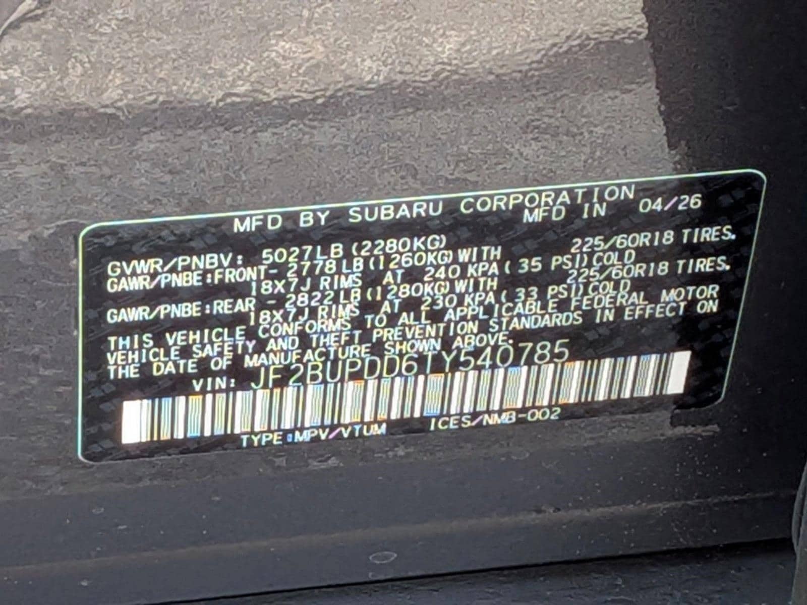 2026 Subaru Outback Limited - Photo 19