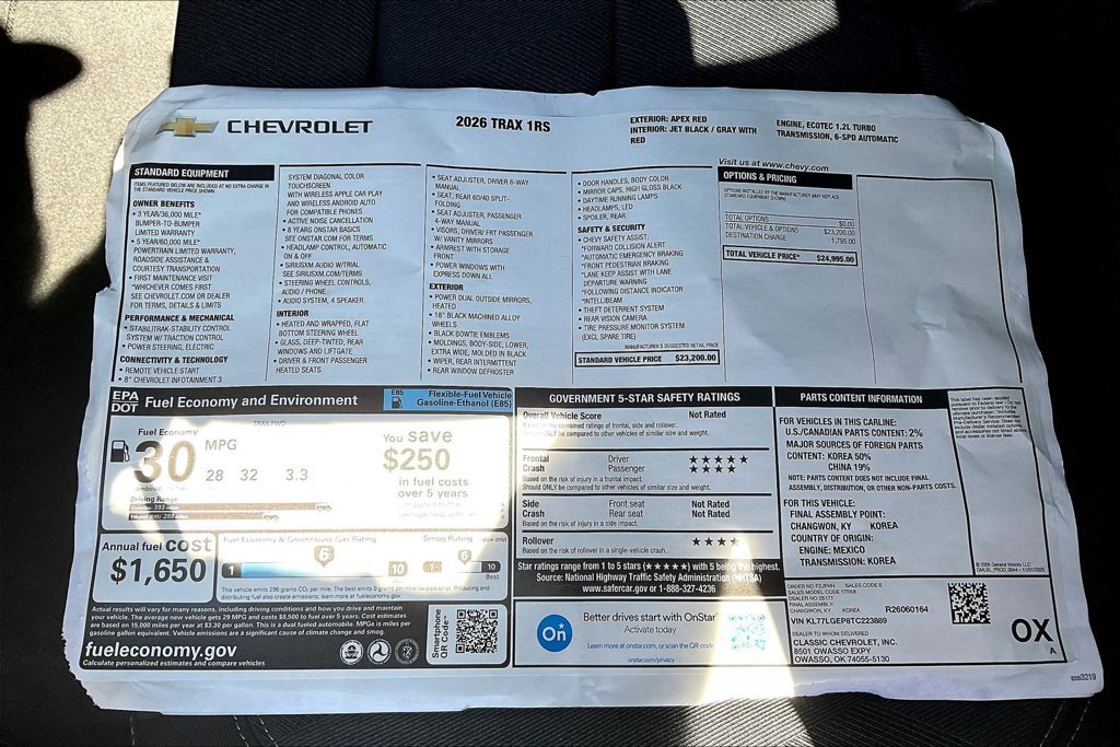 2026 Chevrolet Trax RS - Photo 20