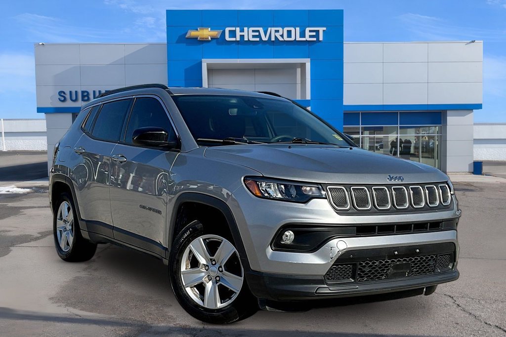 Used 2022 Jeep Compass Latitude with VIN 3C4NJCBB6NT113027 for sale in Claremore, OK