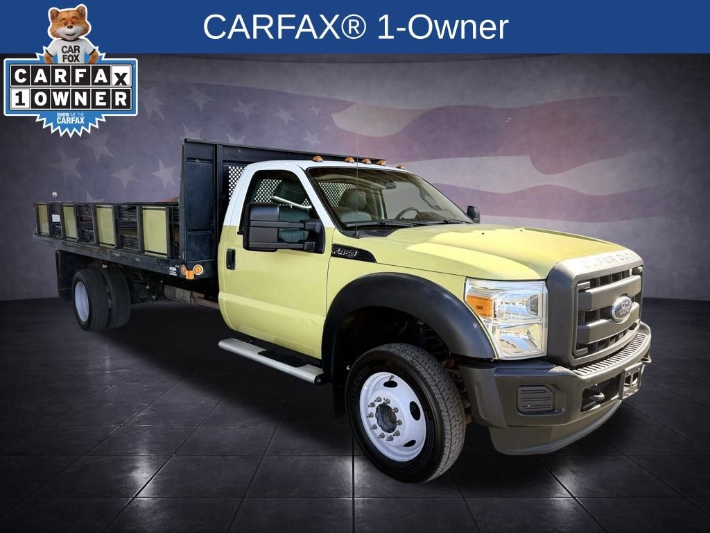 Used 2015 Ford F-450 Flat Bed Stake Bed Chassis