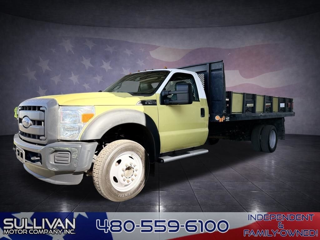 Used 2015 Ford F-450 Flat Bed Stake Bed Chassis