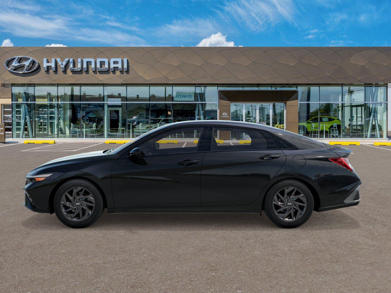 New 2026 Hyundai Elantra Hybrid Blue Sedan