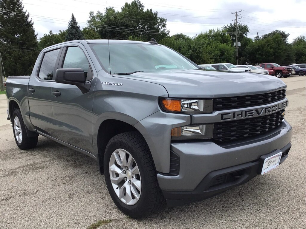 Used 2019 Chevrolet Silverado 1500 Custom 4x4 Truck Crew Cab