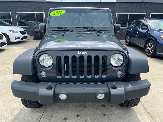 Certified 2018 Jeep Wrangler JK Unlimited Sport S with VIN 1C4BJWDG7JL846741 for sale in White Lake charter Township, MI