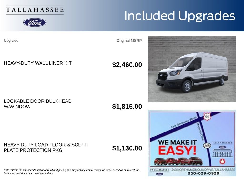 New 2026 Ford Transit-350 Cargo Base Van Medium Roof Van