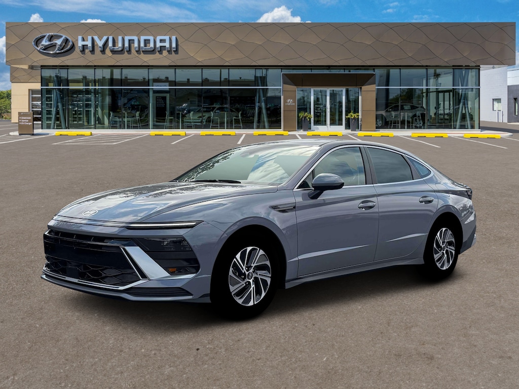 New 2026 Hyundai Sonata Hybrid Blue Sedan