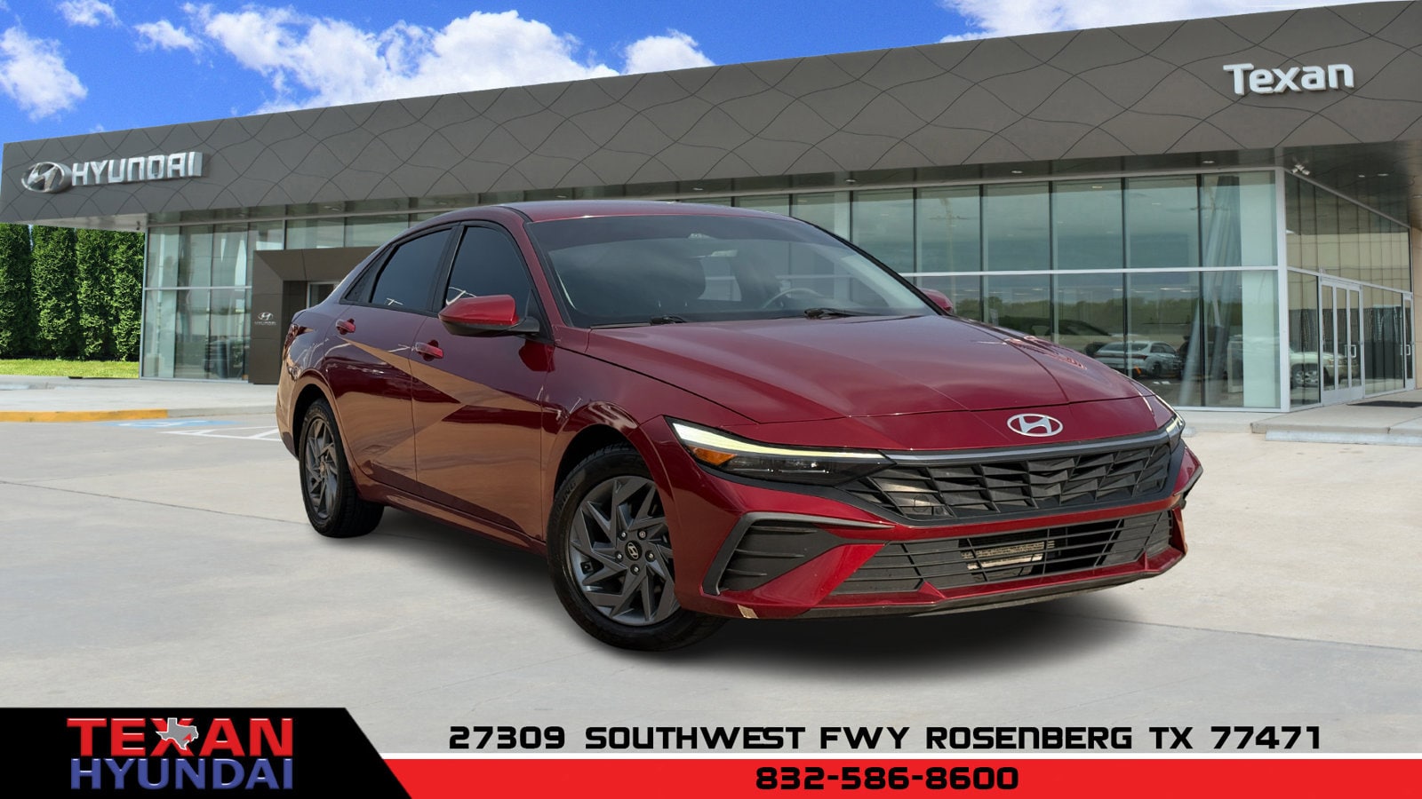 Used 2024 Hyundai Elantra SEL with VIN KMHLM4DG5RU664750 for sale in Rosenberg, TX