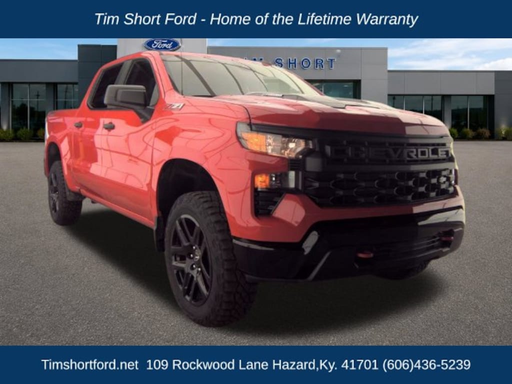 Used 2024 Chevrolet Silverado 1500 Custom Trail Boss Truck Crew Cab