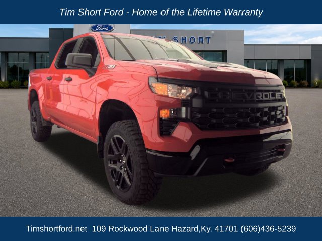 Used 2024 Chevrolet Silverado 1500 Custom Trail Boss Crew Cab Short Bed Truck