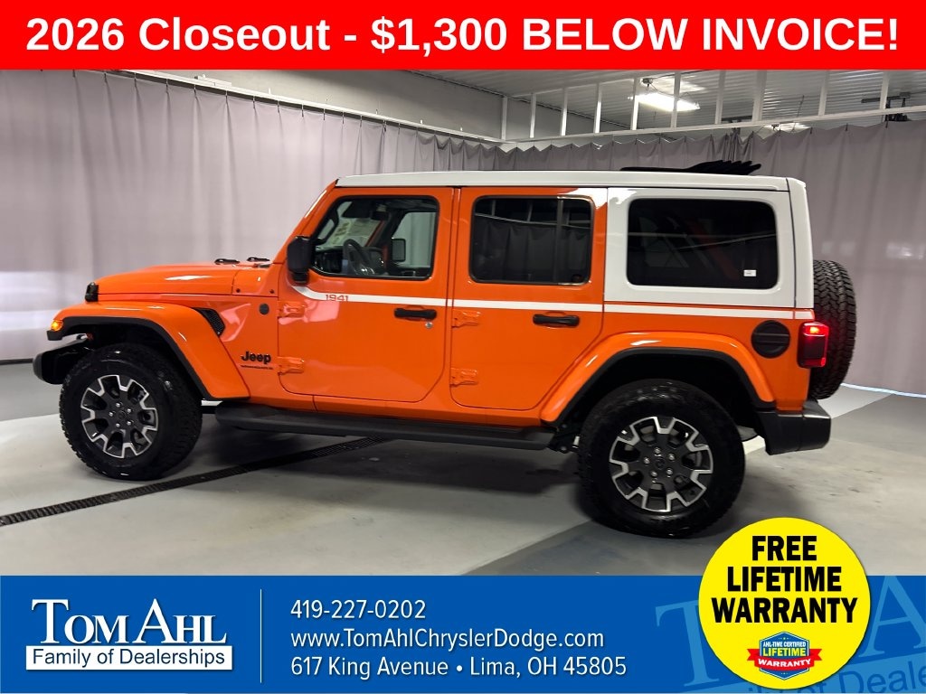 New 2026 Jeep Wrangler 4-DOOR SAHARA Sport Utility