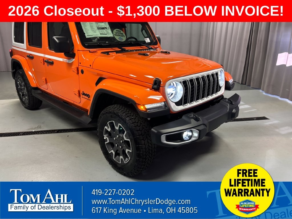 New 2026 Jeep Wrangler 4-DOOR SAHARA Sport Utility