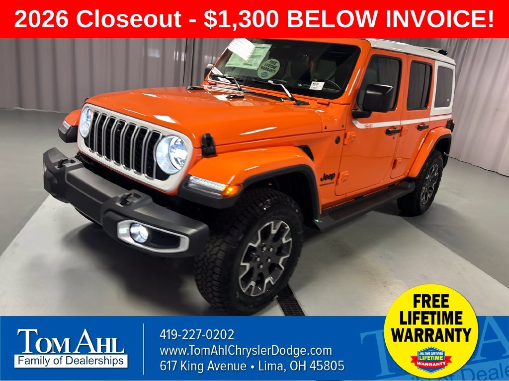 New 2026 Jeep Wrangler 4-DOOR SAHARA Sport Utility