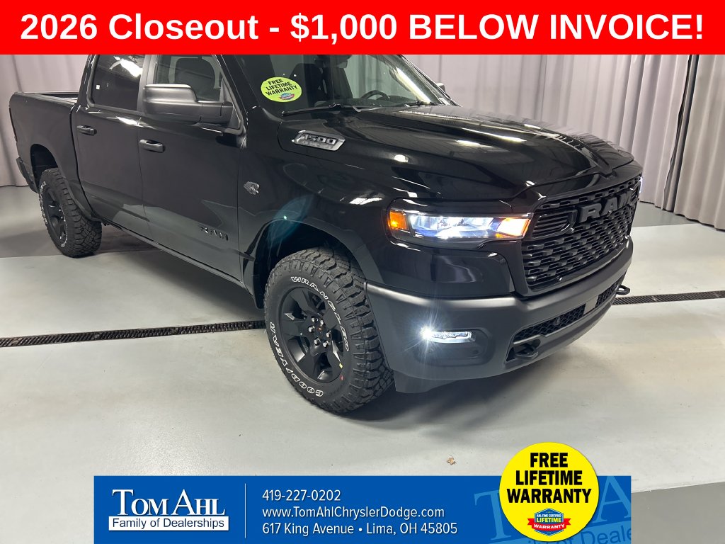 New 2027 Ram 1500 WARLOCK CREW CAB 4X4 5'7 BOX Pickup