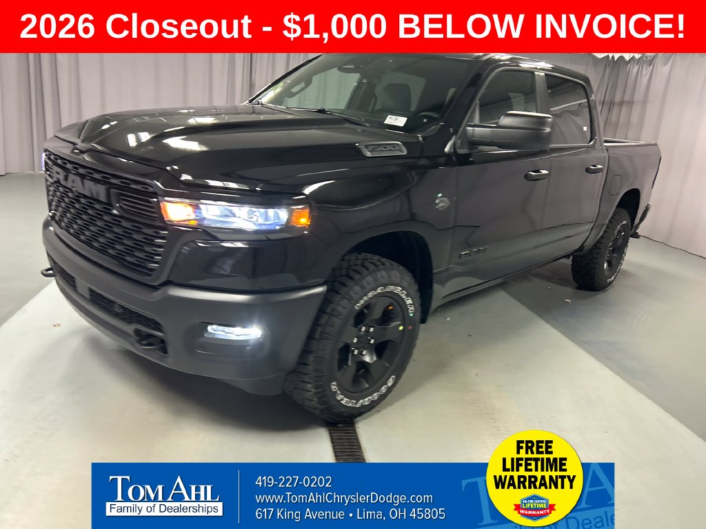 New 2027 Ram 1500 WARLOCK CREW CAB 4X4 5'7 BOX Pickup