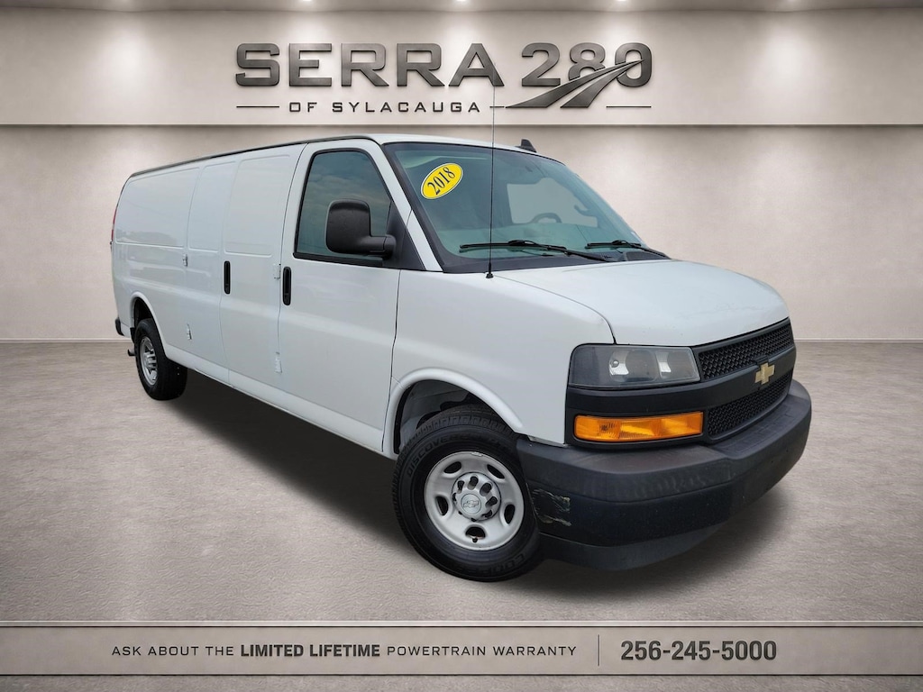 Used 2018 Chevrolet Express 2500 Work Van Van Extended Cargo Van