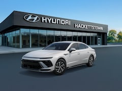 2026 Hyundai Sonata Hybrid Blue Sedan Serenity White