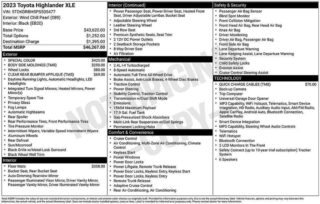 2023 Toyota Highlander XLE - Photo 21