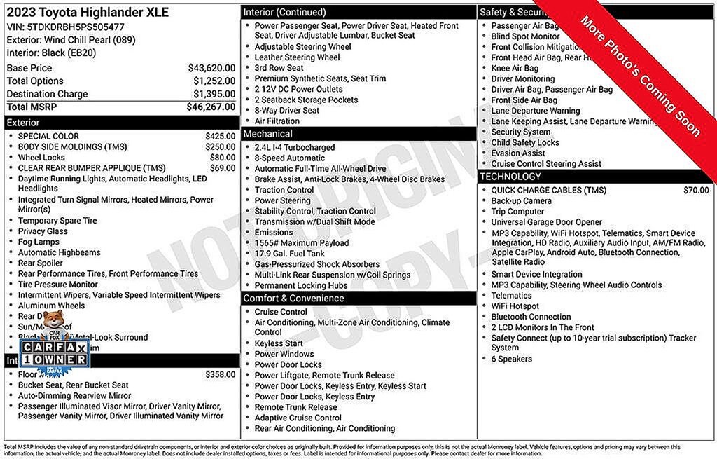 2023 Toyota Highlander XLE - Photo 6