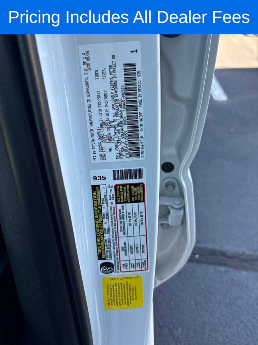 New 2026 Toyota Tacoma SR5 Truck