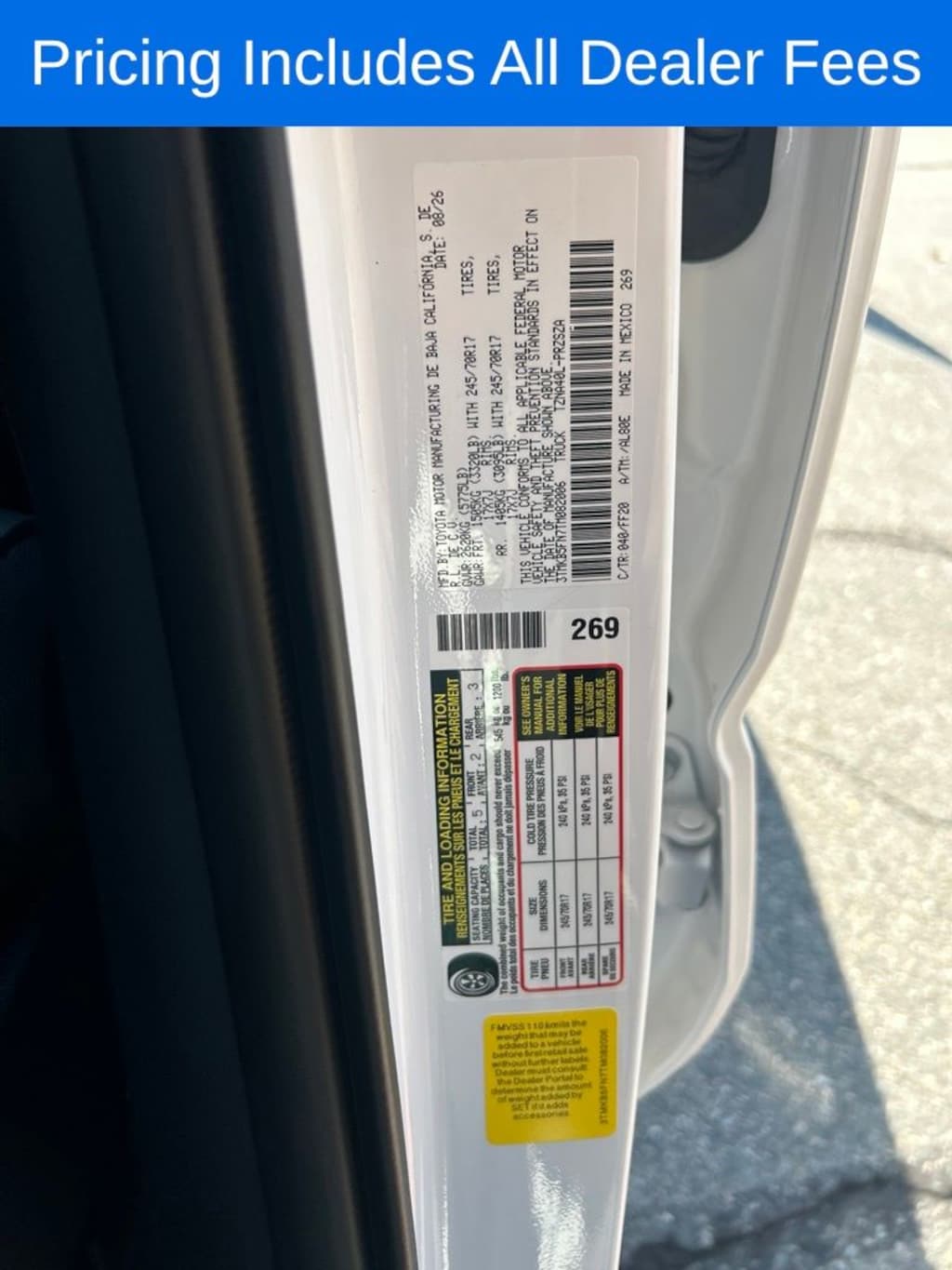 New 2026 Toyota Tacoma SR5 Truck Double Cab