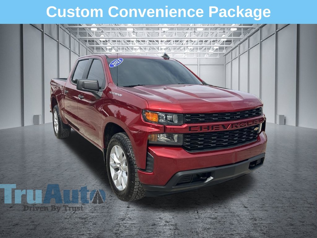 Used 2021 Chevrolet Silverado 1500 Custom Truck Crew Cab