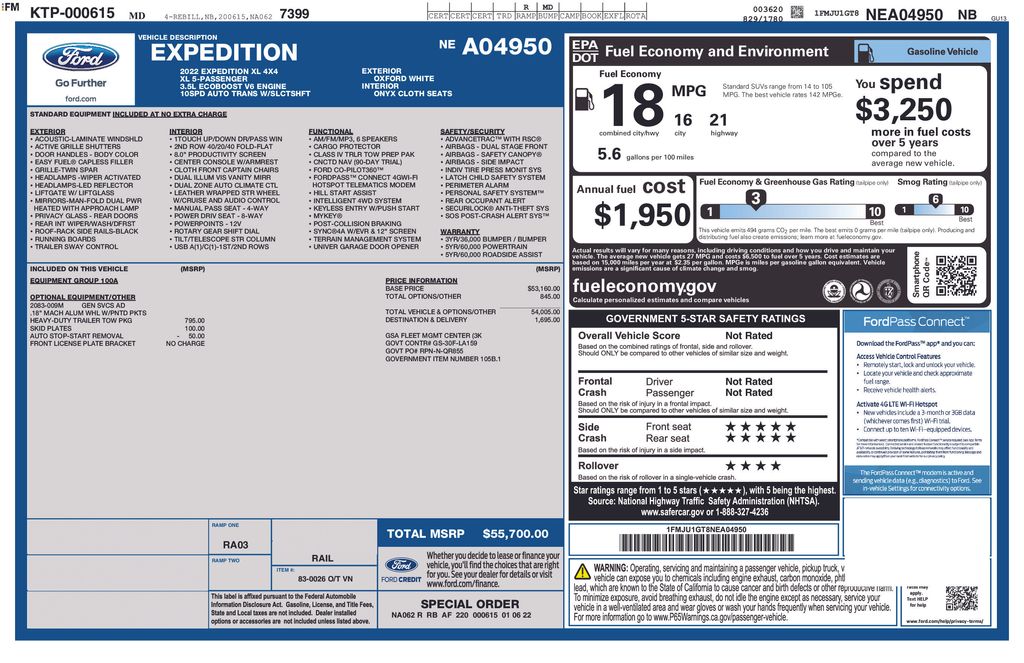 Used 2022 Ford Expedition XL SUV