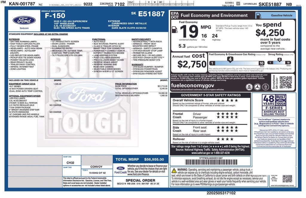 Used 2025 Ford F-150 XLT Truck