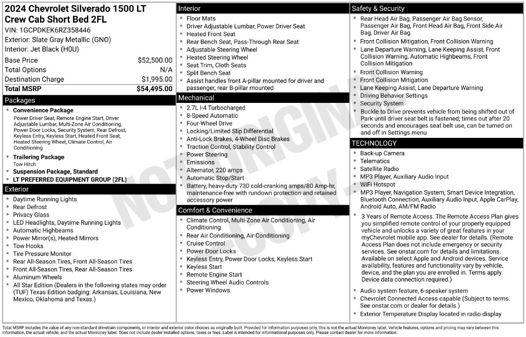Used 2024 Chevrolet Silverado 1500 LT Truck Crew Cab