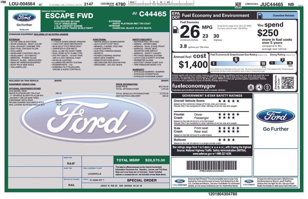 Used 2018 Ford Escape SE SUV