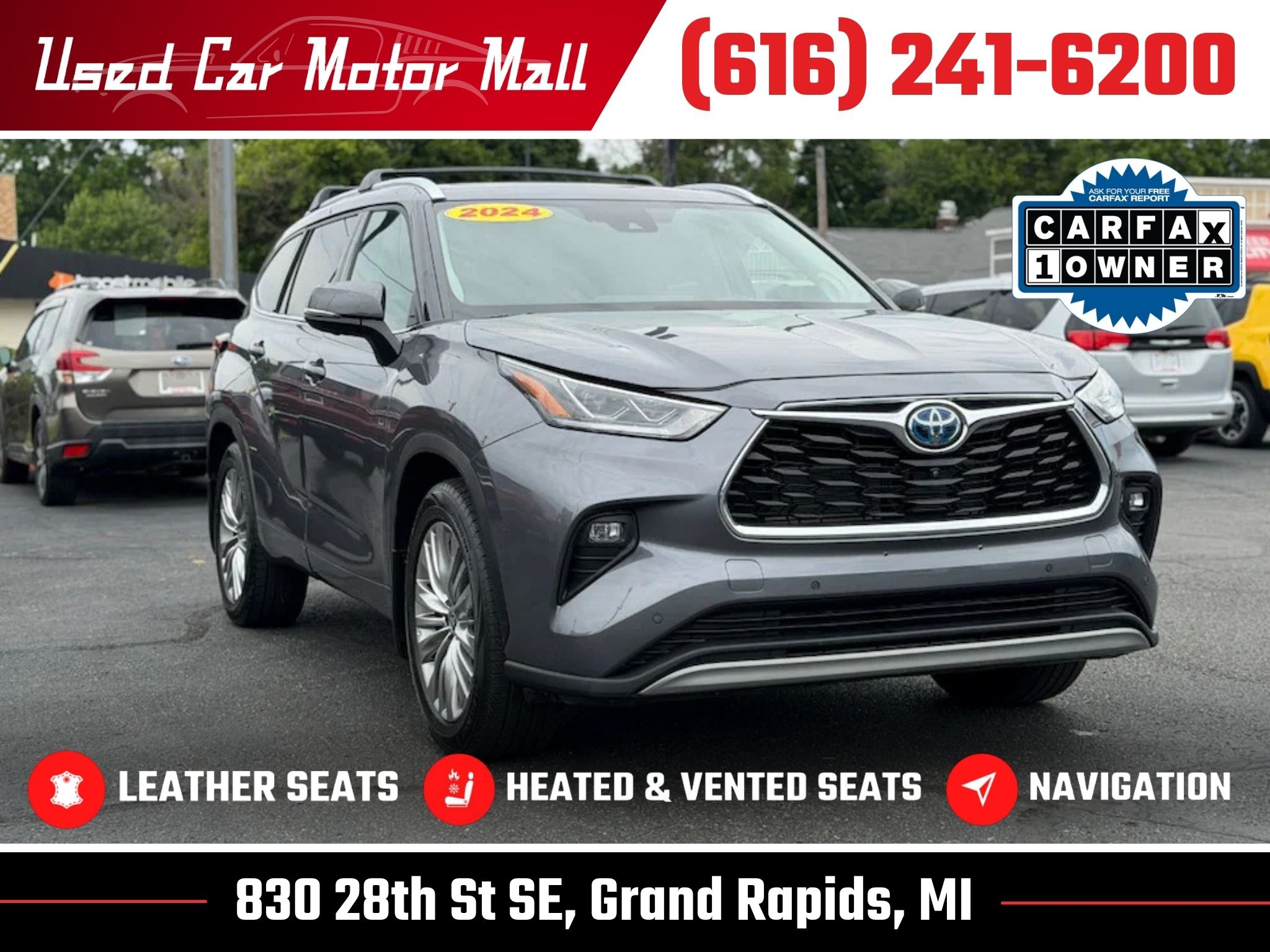 Used 2024 Toyota Highlander Hybrid Platinum SUV