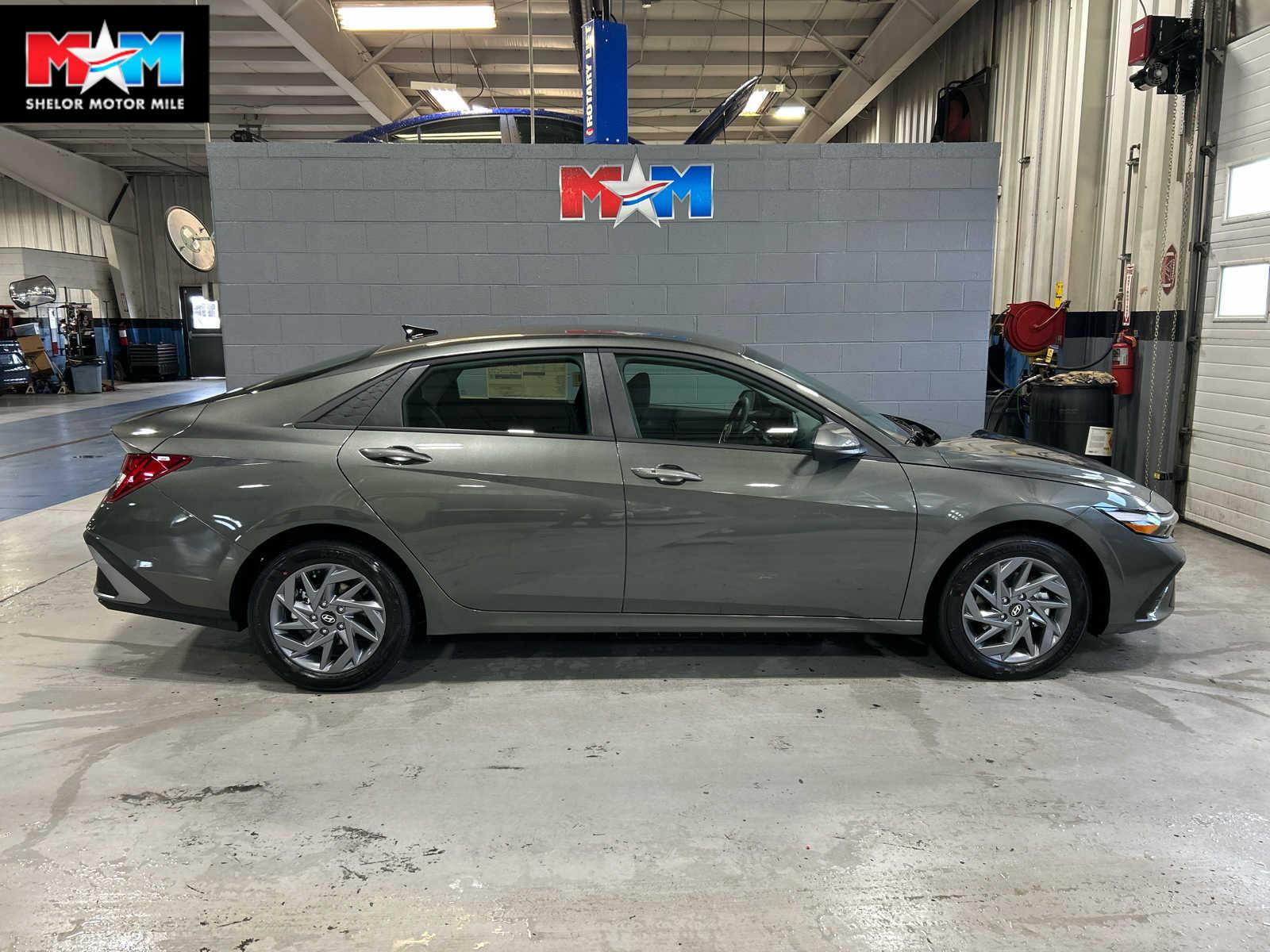 2026 Hyundai Elantra Hybrid Blue Sedan