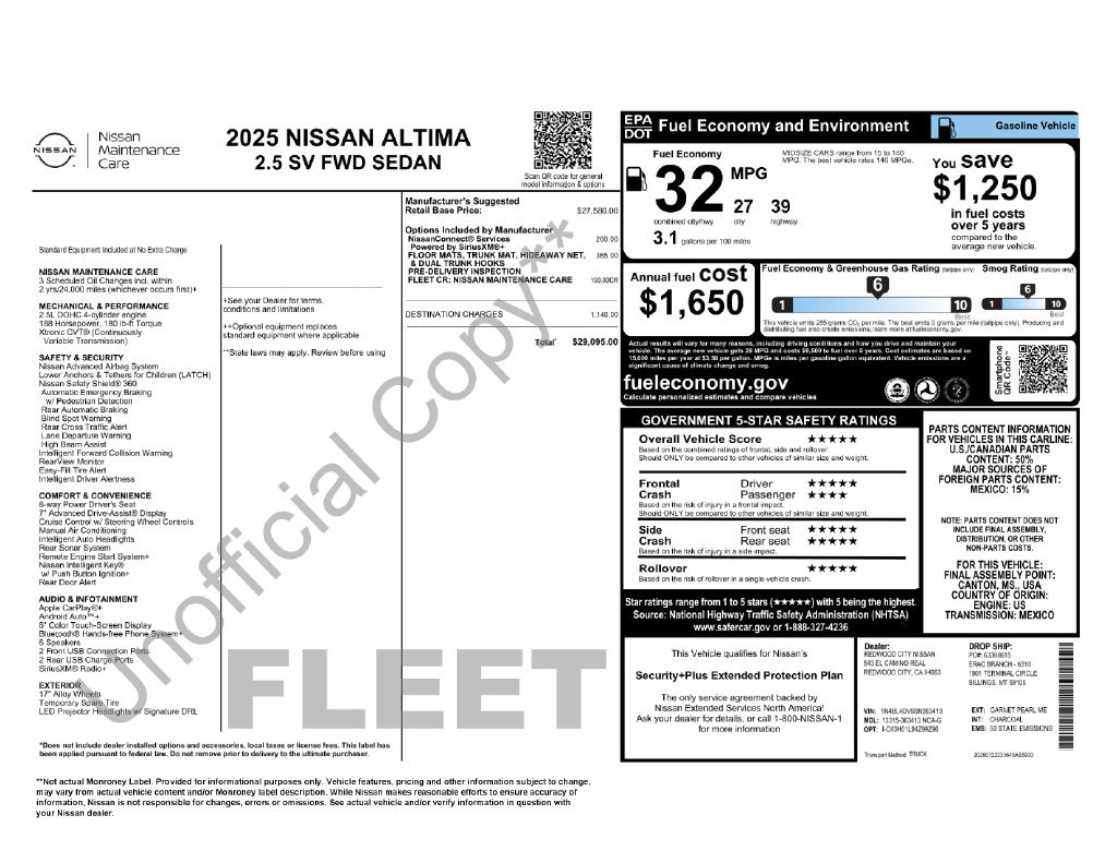 Used 2025 Nissan Altima SV